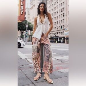 We The Free Moxie Printed Low-Slung Barrel Jeans NWT Size 27